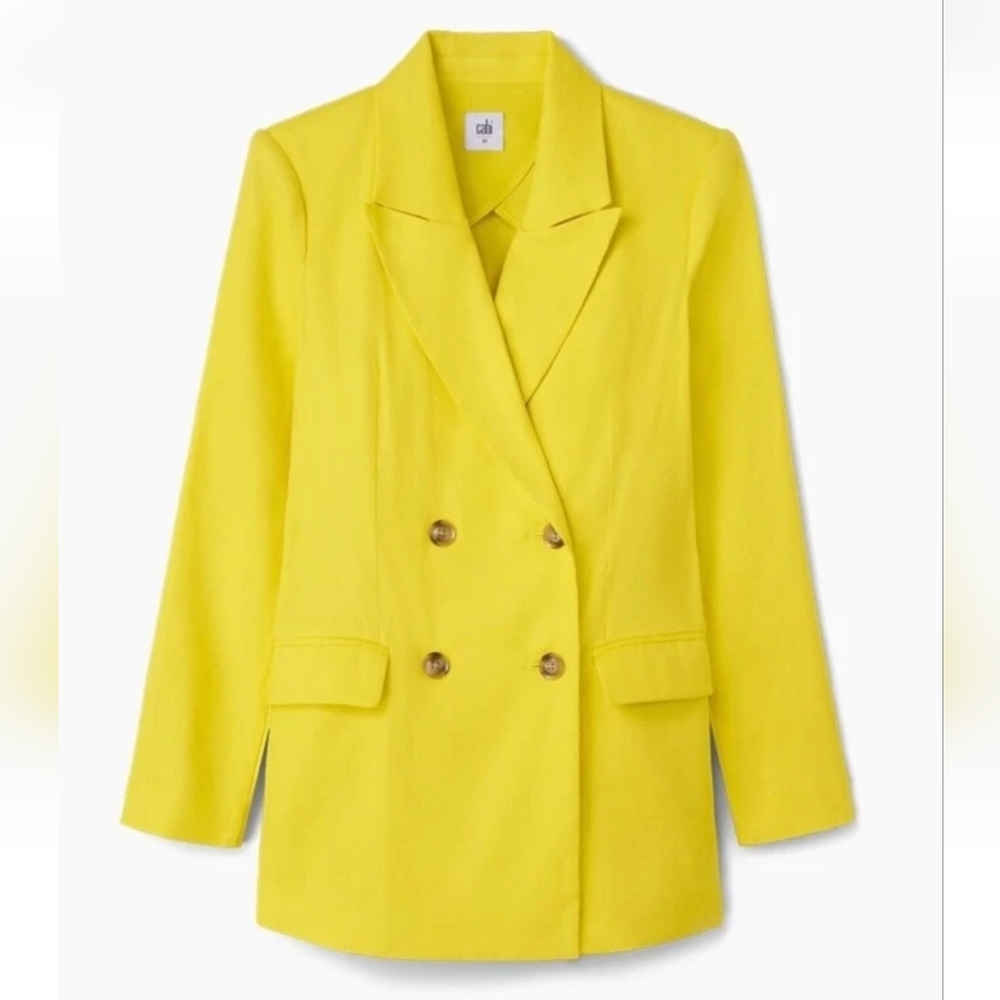 Cabi 6673 Glow Up Blazer M Medium New NWT Yellow Buttercup